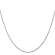 14K White Gold Diamond-Cut Spiga Chain Necklace with Lobster Clasp - 14