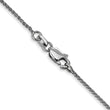 14K White Gold Diamond-Cut Spiga Chain Necklace with Lobster Clasp - 14