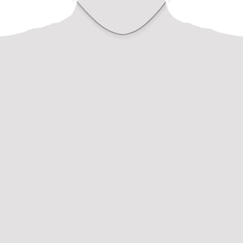 14K White Gold Diamond-Cut Spiga Chain Necklace with Lobster Clasp - 14