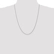 14K White Gold Diamond-Cut Spiga Chain Necklace with Lobster Clasp - 14
