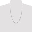 14K White Gold Diamond-Cut Spiga Chain Necklace with Lobster Clasp - 14