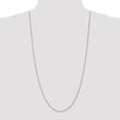 14K White Gold Diamond-Cut Spiga Chain Necklace with Lobster Clasp - 14