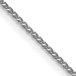 14K White Gold Diamond-Cut Spiga Chain Necklace with Lobster Clasp - 14