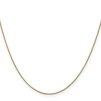 14K 16 inch .85mm Diamond-cut Spiga with Spring Ring Clasp Chain