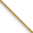 14K 24 inch .85mm Diamond-cut Spiga with Spring Ring Clasp Chain