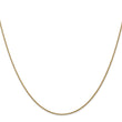14K Gold Diamond-Cut Spiga Chain Necklace with Lobster Clasp - 18