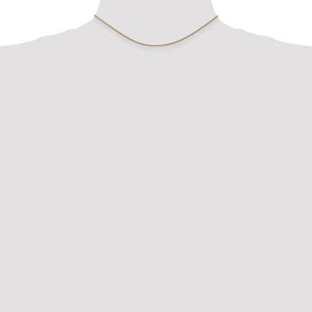 14K Gold Diamond-Cut Spiga Chain Necklace with Lobster Clasp - 18