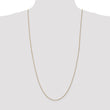 14K Gold Diamond-Cut Spiga Chain Necklace with Lobster Clasp - 18