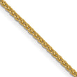 14K Gold Diamond-Cut Spiga Chain Necklace with Lobster Clasp - 18