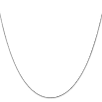 14K White Gold 16 inch 1.05mm Spiga with Lobster Clasp Chain