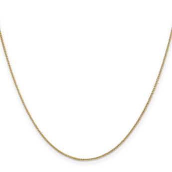 14K Gold Spiga Chain Necklace with Polished Finish for Women - 18