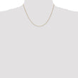 14K Gold Spiga Chain Necklace with Polished Finish for Women - 20