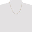 14K Gold Spiga Chain Necklace with Polished Finish for Women - 20