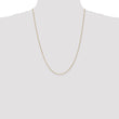 14K Gold Spiga Chain Necklace with Polished Finish for Women - 20