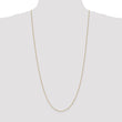 14K Gold Spiga Chain Necklace with Polished Finish for Women - 20