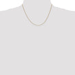 14K Gold Spiga Chain Necklace with Polished Finish for Women - 30