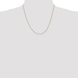 14K Gold Spiga Chain Necklace with Polished Finish for Women - 30