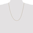 14K Gold Spiga Chain Necklace with Polished Finish for Women - 30