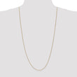 14K Gold Spiga Chain Necklace with Polished Finish for Women - 30