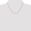 14K Gold Women's Polished Cable Chain with Lobster Clasp - 22