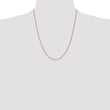 14K Gold Women's Polished Cable Chain with Lobster Clasp - 18
