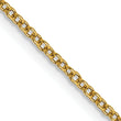 14K Gold Women's Polished Cable Chain with Lobster Clasp - 18