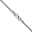 Sophia Jewelers 14K White Gold Polished Wheat Chain Necklace for Women - 14