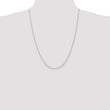 Sophia Jewelers 14K White Gold Polished Wheat Chain Necklace for Women - 14