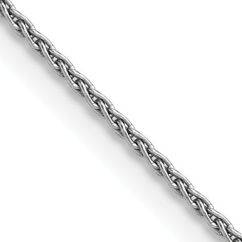 Sophia Jewelers 14K White Gold Polished Wheat Chain Necklace for Women - 14