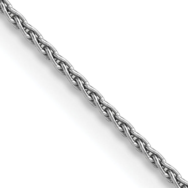Sophia Jewelers 14K White Gold Polished Wheat Chain Necklace for Women - 14