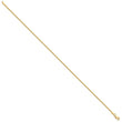 14k 9 inch 1.5mm Parisian Wheat with Lobster Clasp Anklet