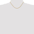 14K Gold Polished Wheat Chain Necklace with Lobster Clasp - 20