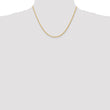14K Gold Polished Wheat Chain Necklace with Lobster Clasp - 20