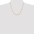 14K Gold Polished Wheat Chain Necklace with Lobster Clasp - 20