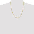 14K Gold Polished Wheat Chain Necklace with Lobster Clasp - 20