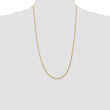 14K Gold Polished Wheat Chain Necklace with Lobster Clasp - 14