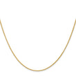 14K Gold Polished Wheat Chain Necklace with Lobster Clasp - 20