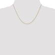 14K Gold Polished Wheat Chain Necklace with Lobster Clasp - 24