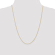 14K Gold Polished Wheat Chain Necklace with Lobster Clasp - 20