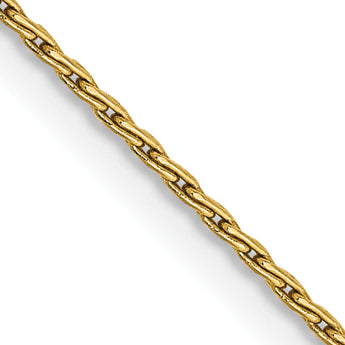 14K Gold Polished Wheat Chain Necklace with Lobster Clasp - 20
