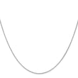 14K White Gold Polished Wheat Chain Necklace with Lobster Clasp Elegant - 24