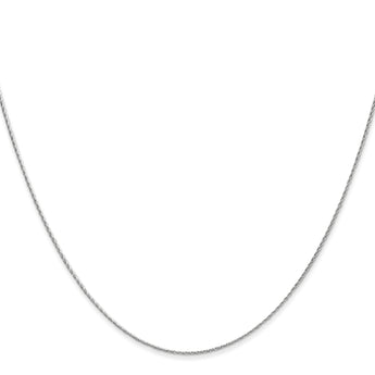 14K White Gold Polished Wheat Chain Necklace with Lobster Clasp Elegant - 24