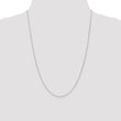 14K White Gold Polished Wheat Chain Necklace with Lobster Clasp Elegant - 18