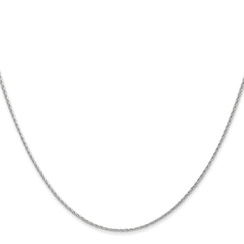 Sophia Jewelers 14K White Gold Parisian Wheat Chain Necklace Polished Elegance - 16