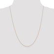 14K Rose Gold 13 inch .5mm Baby Rope with Spring Ring Clasp Chain