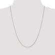 14K 16 inch .9mm Diamond-cut Round Open Link Cable with Lobster Clasp Chain
