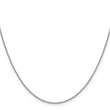 14K White Gold 16 inch 1.4mm Forzantine Cable with Lobster Clasp Chain