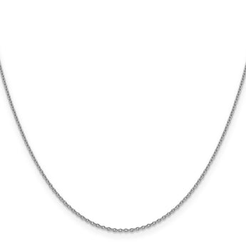 14K White Gold 16 inch 1.4mm Forzantine Cable with Lobster Clasp Chain
