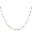 14K Gold Women's Diamond-Cut Cable Necklace with Polished Finish - 16