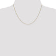 14K Gold Women's Diamond-Cut Cable Necklace with Polished Finish - 14